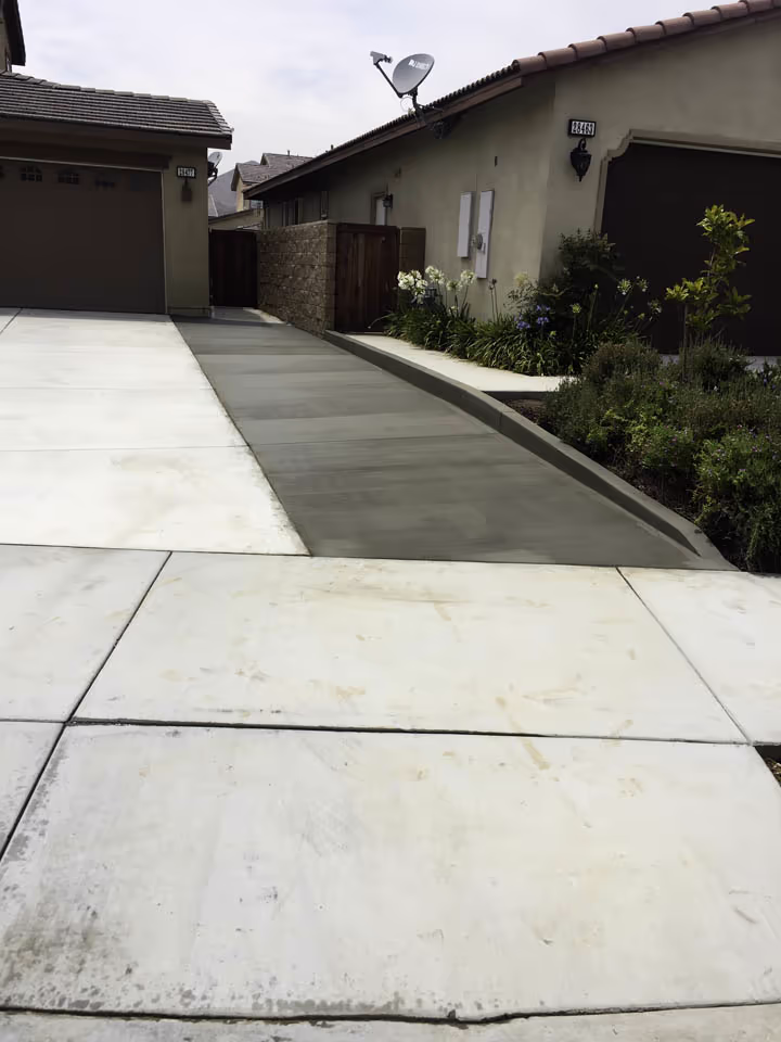 Residential Concrete Driveway Extension Project — photo 1